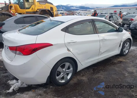 2013 Hyundai Elantra Gls z USA, uszkodzony, nr VIN 5NPDH4AE9DH285317